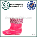 bottes de pluie court femmes pour hiver enfants / C-705